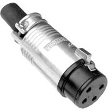 Amphenol EP-4-11P XLR connector Connector, straight Number of pins: 4 Silver 1 pc(s)-0