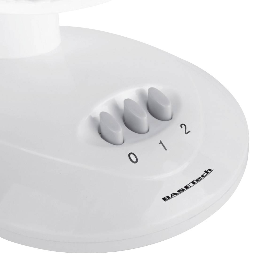 Basetech Desk fan 30 W (Ø x H) 270 mm x 460 mm White Oscillating-2