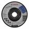 Bosch grinding disc for metalworking, 125 mm, max. 12,250 rpm, with safety instruction symbols and country of origin Slovenia.