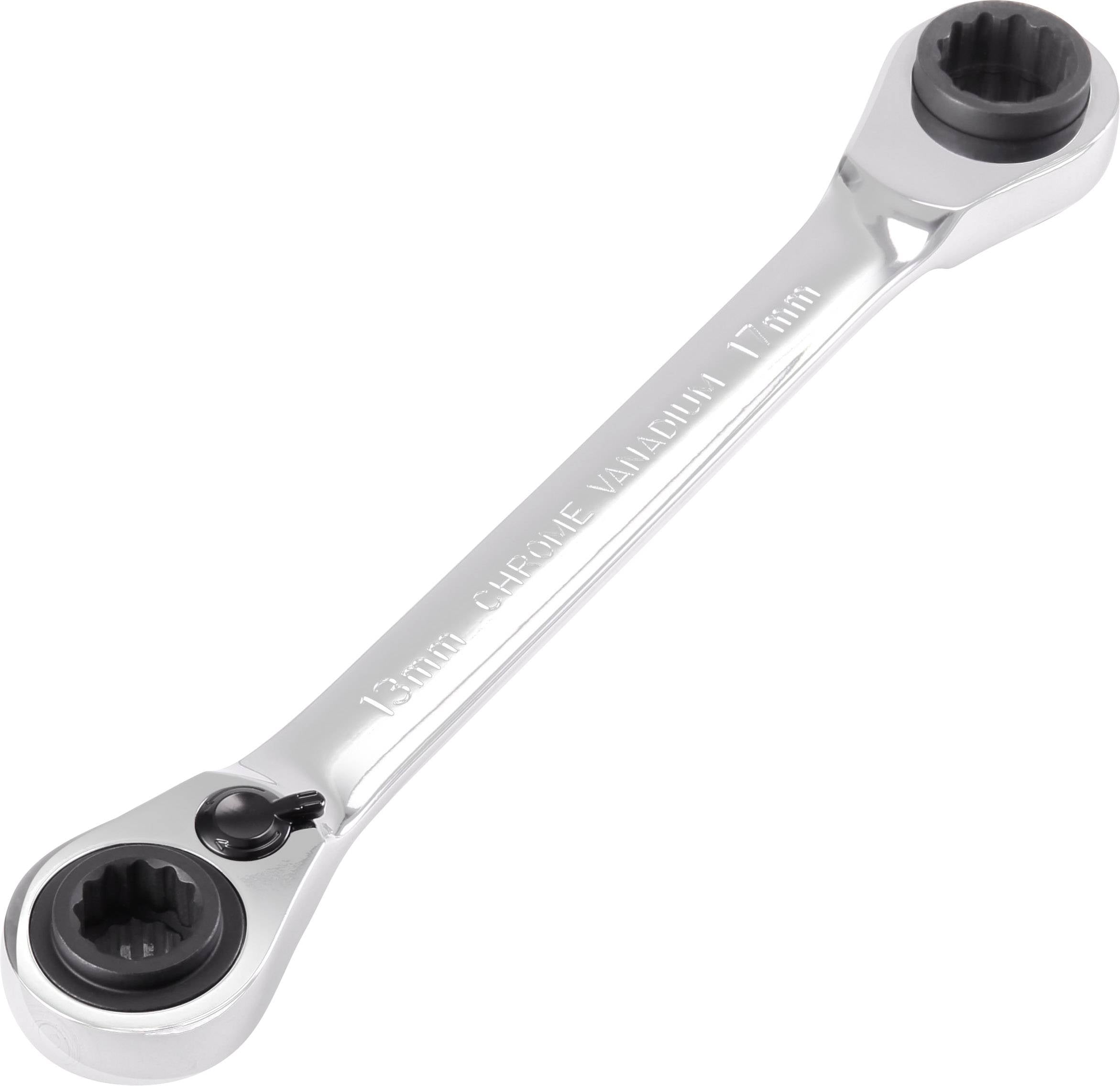 TOOLCRAFT TO-5355795 Double-ended ratcheting box wrench set Spanner size (metric) 10 - 19 mm