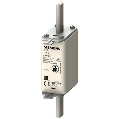 Siemens fuse, Model 3NA, with technical specifications and CE marking. Primarily for electrical applications.