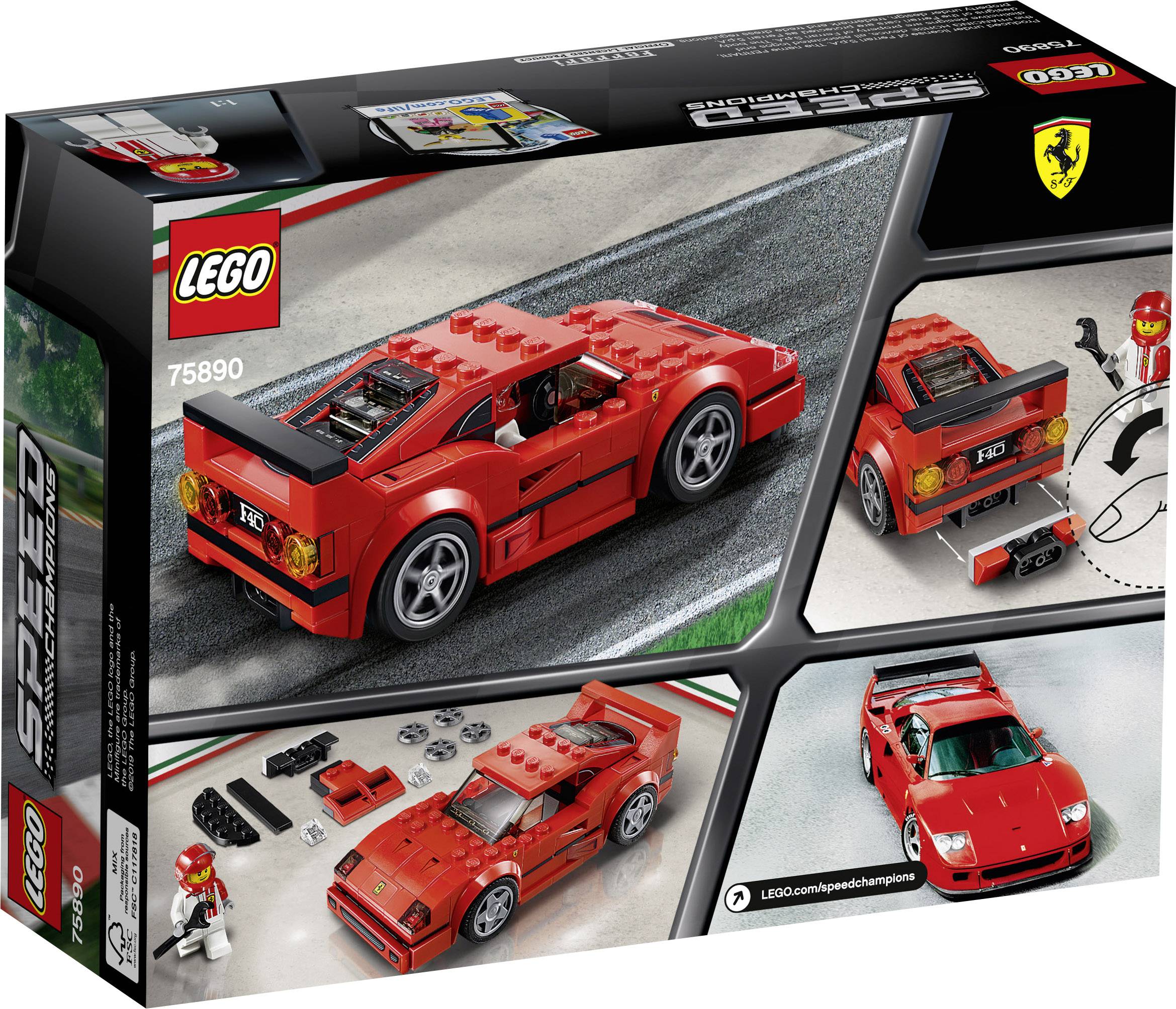 75890 LEGO® SPEED CHAMPIONS Competizione Ferrari F40 | Conrad.com