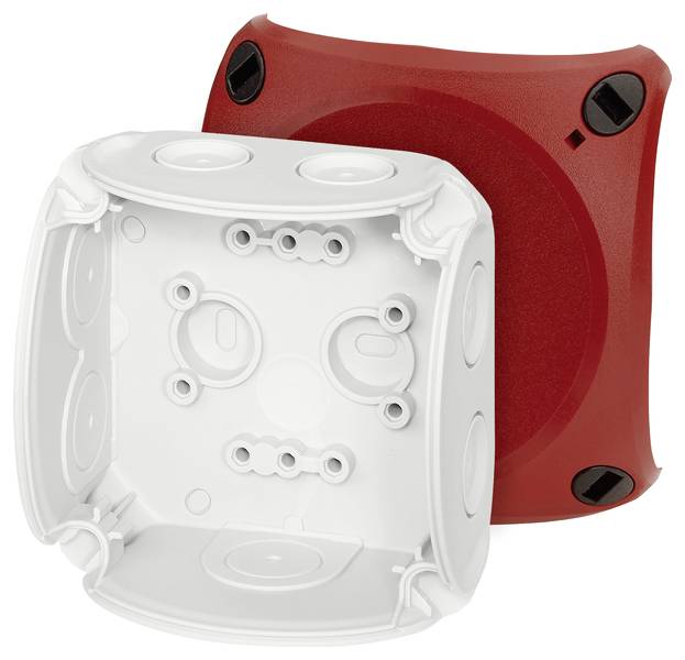 Image of Hensel 62000035 Junction box (L x W x H) 62 x 93 x 93 mm Grey-white (RAL 7035), Red 1 pc(s)