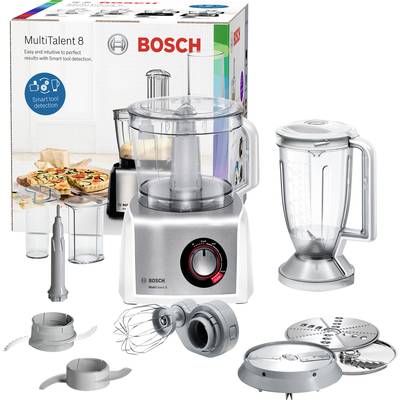 Bosch Haushalt MC812S814 Food processor 1250 W Silver, White