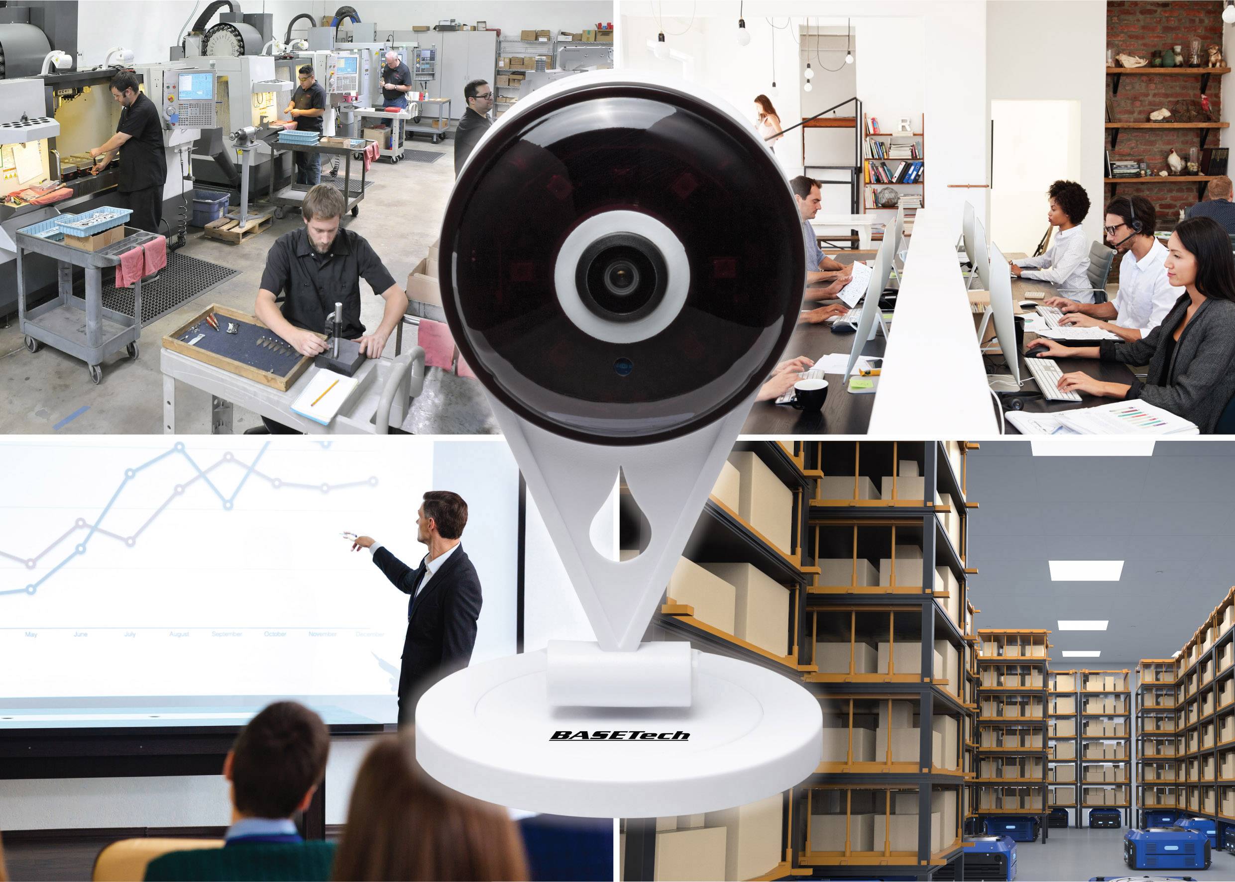 Basetech GE-131 BT-1837836 Wi-Fi IP CCTV camera 1920 x 1080 p-5