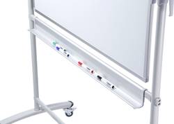 Regelen hoekpunt Schurk Dahle Mobile whiteboard (W x H) 100 cm x 150 cm White Painted Flippable,  Usable on both sides, Incl. tray, Incl. caster | Conrad.com
