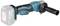 Blue and black cordless drill with a side grip and a protruding metal head, suitable for drilling applications.