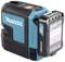 Makita laser level tool in black and blue with battery attached. Brand logo visible on front and back.