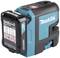 A blue Makita 12V battery with technical labelling and company logo. The battery is designed for electric power tools.