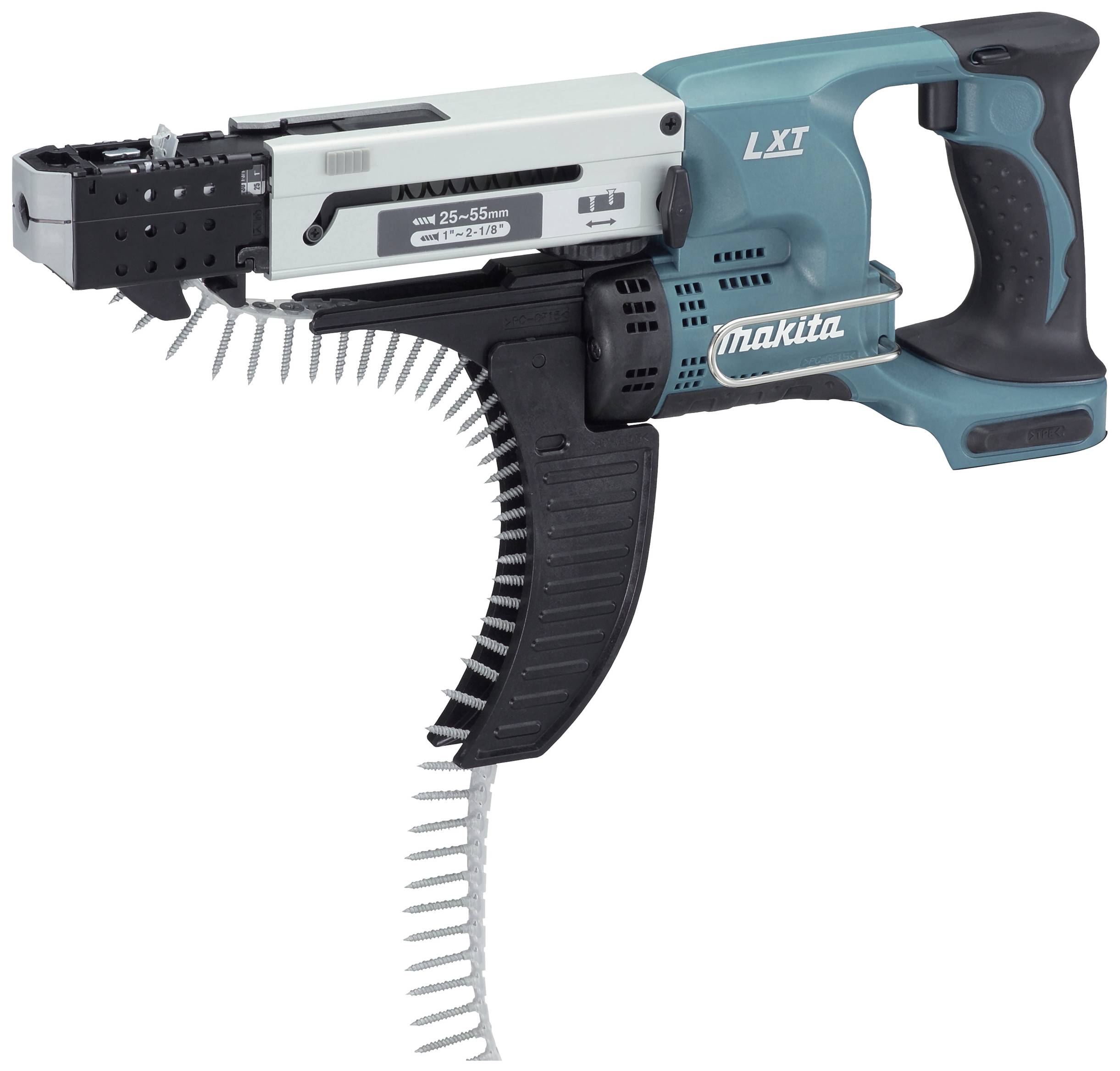 Makita DFR550Z Cordless screwdriver (+ screw magazine attachment) 18 V w/o battery