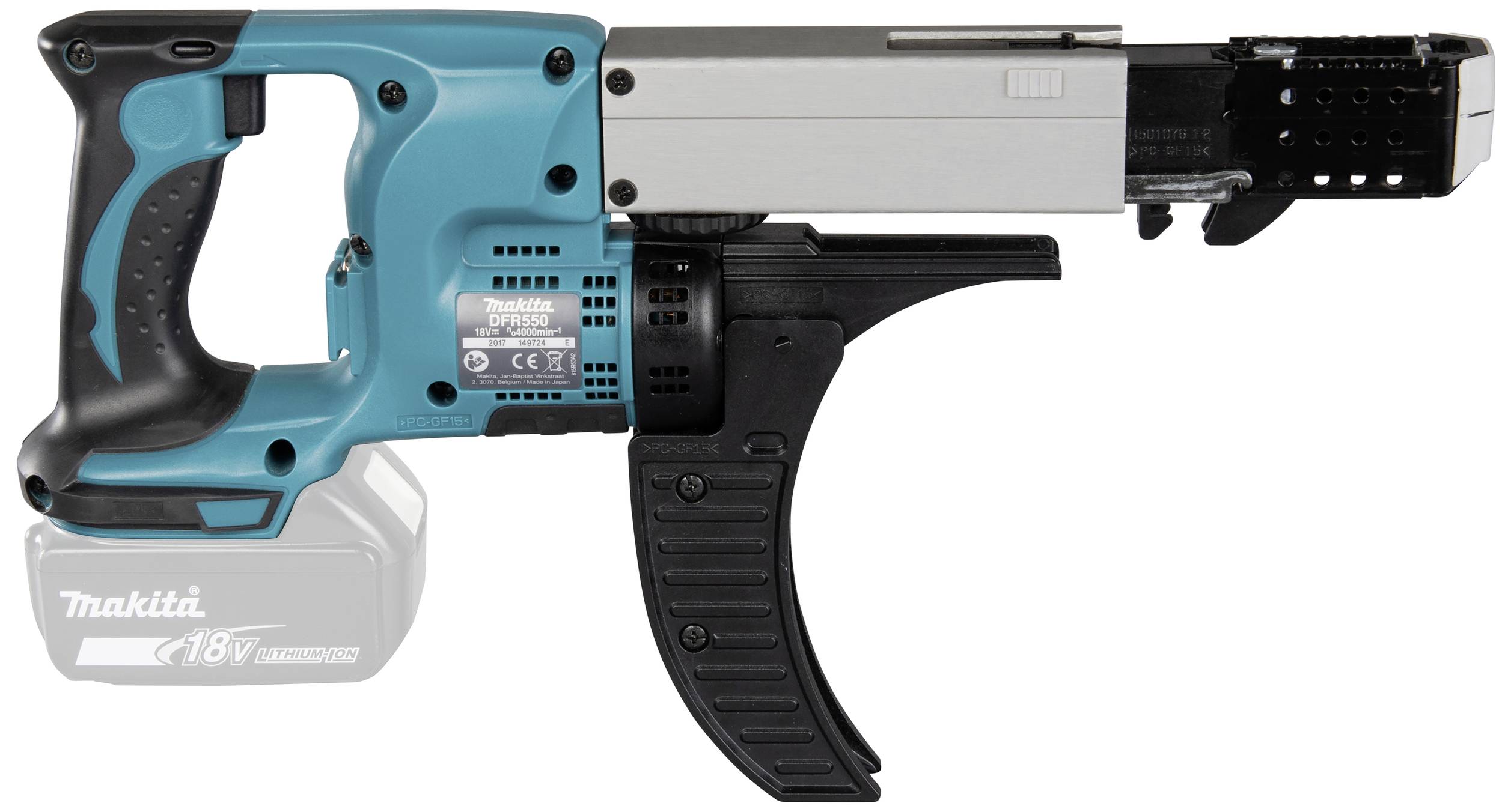 Cordless power tool with a blue casing and black handle, designed for precise screwing in construction and renovation projects.