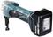 Cordless Makita 18V battery-powered tool in blue, black and silver, suitable for cutting work.