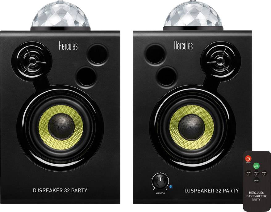 Hercules DJSpeaker 32 Party Active monitor 7.6 cm 3 inch 30 W 1 Pair