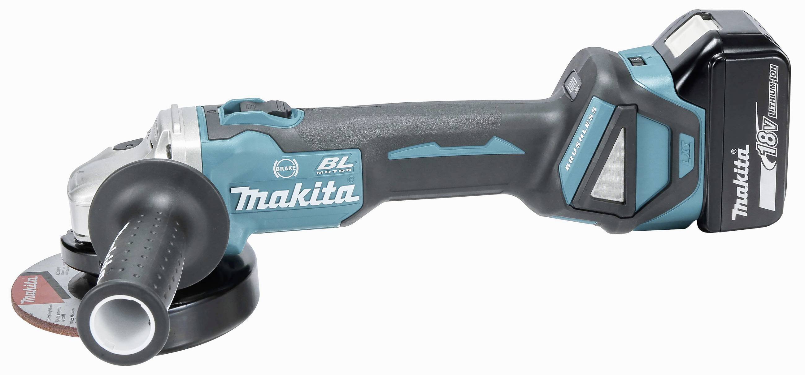 Makita DGA514ZJU1 DGA514ZJU1 Cordless angle grinder 125 mm incl. case, incl. accessories, w/o battery 18 V-1
