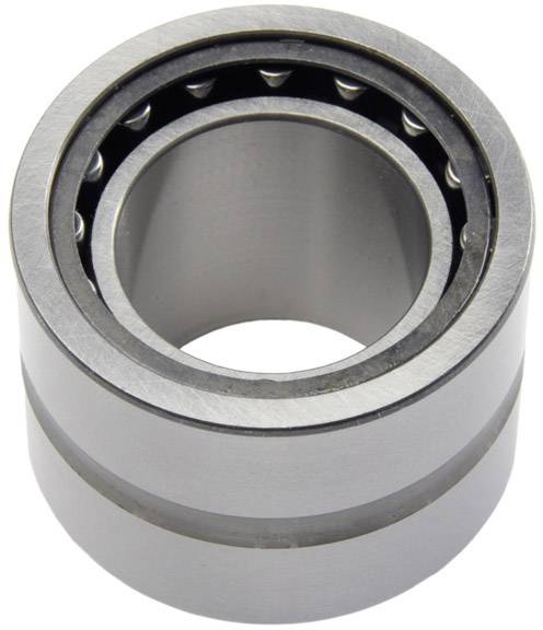 A cylindrical metal ball bearing with visible balls inside.