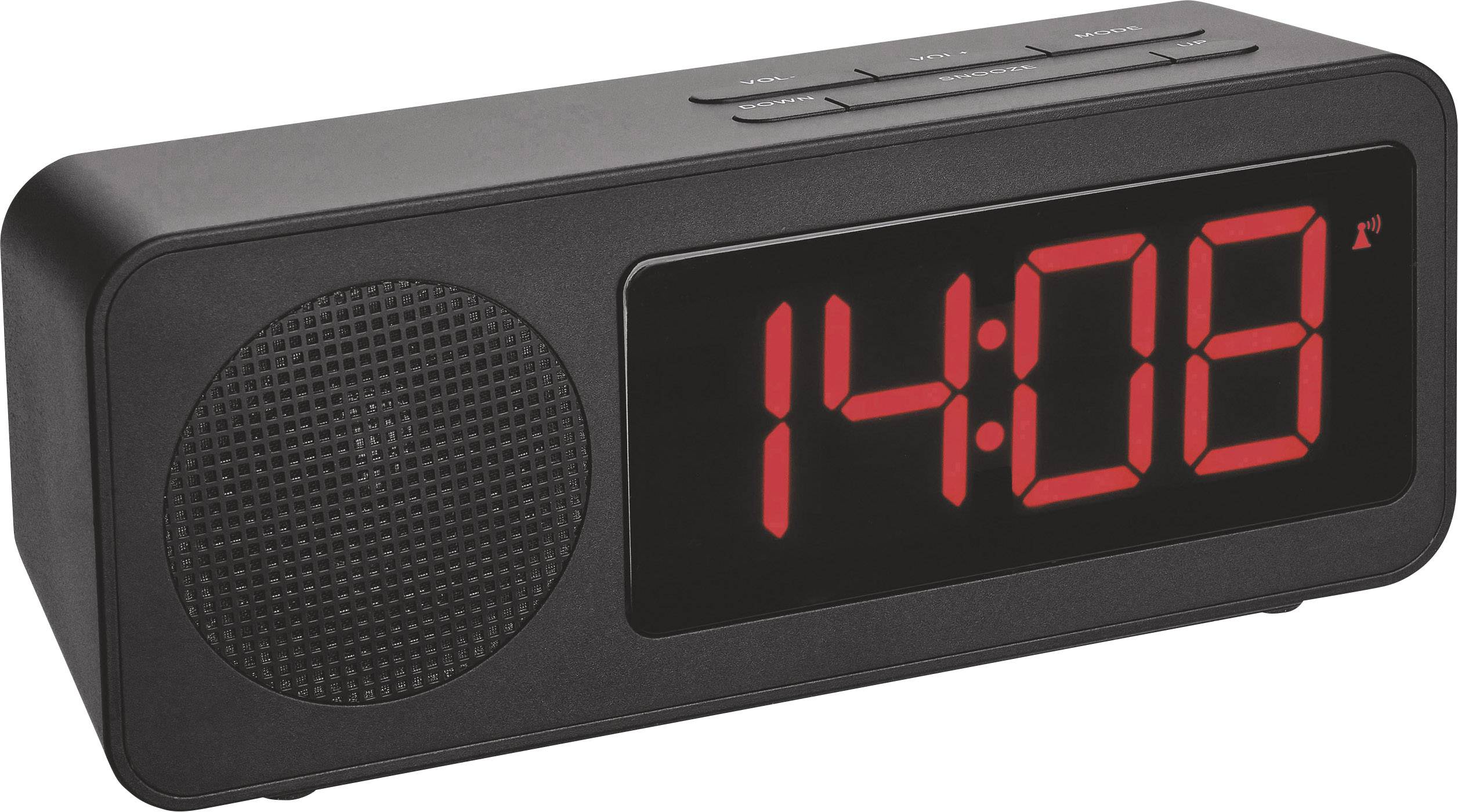 Image of TFA Dostmann 60.2546.01 Radio Alarm clock Black Alarm times 1
