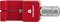 A red wire stripper with 'TOOLCRAFT' printed on the side and a silver ribbed handle.