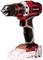 Cordless drill with red and black casing, without battery. Ideal for DIY and light construction work.