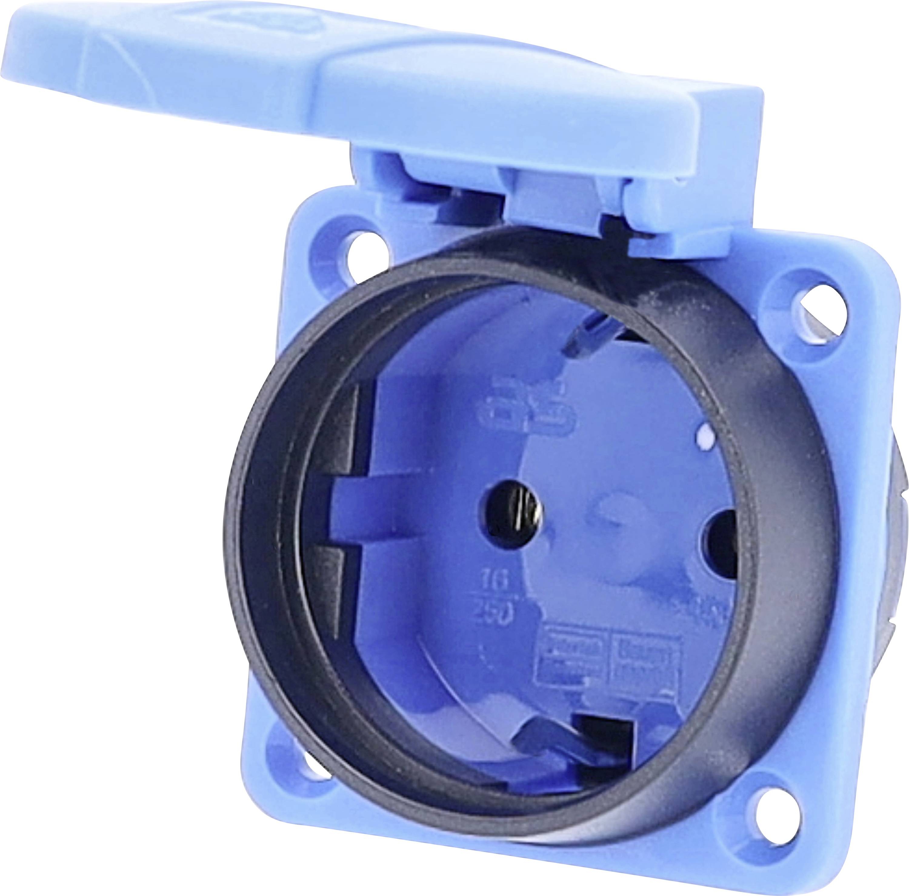 AS Schwabe 45085 Flush-mount socket IP54 Blue-0