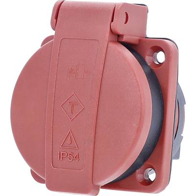 AS Schwabe 45080 Flush-mount socket IP54 Red-0
