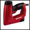 Red, electric staple gun with a black handle and 'Einhell' written on the side.