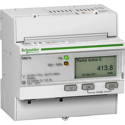Schneider Electric A9MEM3110 Electricity meter Digital 63 A MID-approved: Yes 1 pc(s)