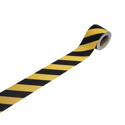 3M  13058L10 Industrial hazard warning tape Yellow (reflective), Black 25 m (L x W) 25 m x 100 mm