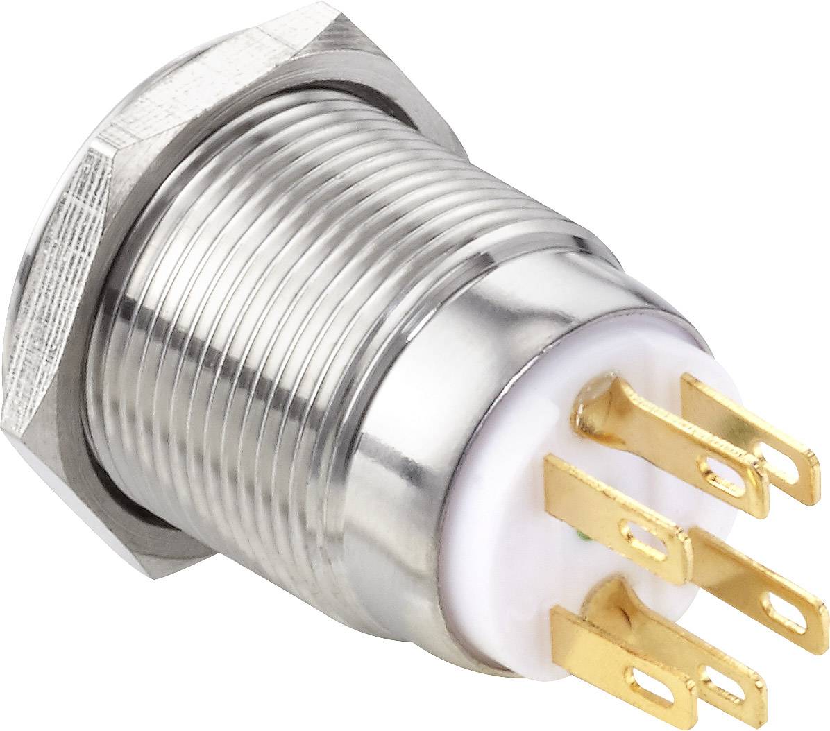 TRU COMPONENTS TC-7494472 TC-LAS1GQ-11ET/B/12V/S Tamper-proof pushbutton 250 V AC 3 A 1 x Off/(On) momentary Blue IP65 1-1