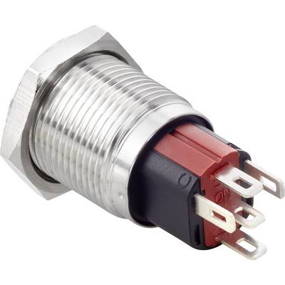 TRU COMPONENTS TC-7494792 TC-GQ16-KF-11ZD/J/W/12V/S Tamper-proof pushbutton 48 V DC 2 A 1 x Off/On latch White IP65 1 pc-1