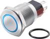 TRU COMPONENTS TC-7494808 TC-GQ16-KF-11E/J/B/12V/C Tamper-proof switch 48 V DC 2 A 1 x Off/(On) momentary Blue IP65 1 pc(s)