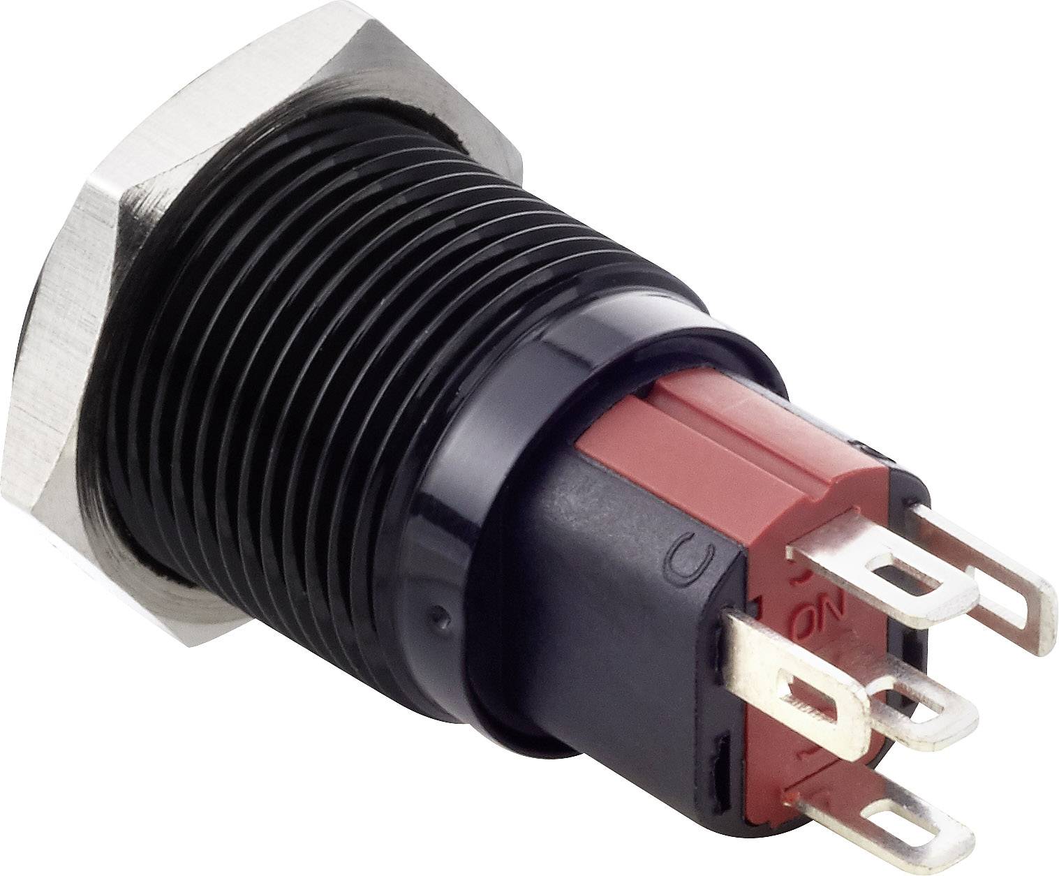 TRU COMPONENTS TC-7495084 TC-GQ16-KH-11E/J/W/12V/A Tamper-proof switch 48 V DC 2 A 1 x Off/(On) momentary White IP65 1 p-1