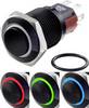 TRU COMPONENTS TC-7495088 TC-GQ16-KH-11E/J/41RGB/12V/A Tamper-proof pushbutton 48 V DC 2 A 1 x Off/(On) momentary Red , Green, Blue, RGB IP65 1 pc(s)