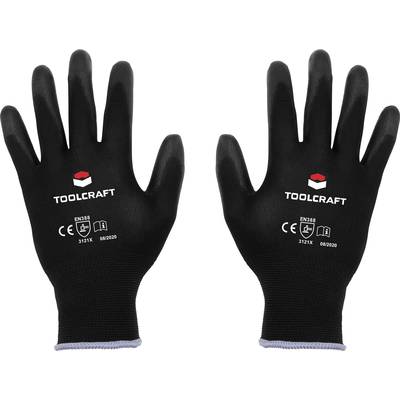 TOOLCRAFT  TO-5621541 Polyester, Polyurethane Protective glove Size (gloves): 7 EN 388   CAT II 1 Pair