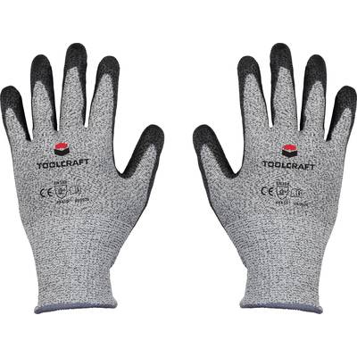 TOOLCRAFT  TO-5621601 HPPE , Polyester, Synthetic fibre, Polyurethane Cut-proof glove Size (gloves): 7 EN 388   CAT II 1