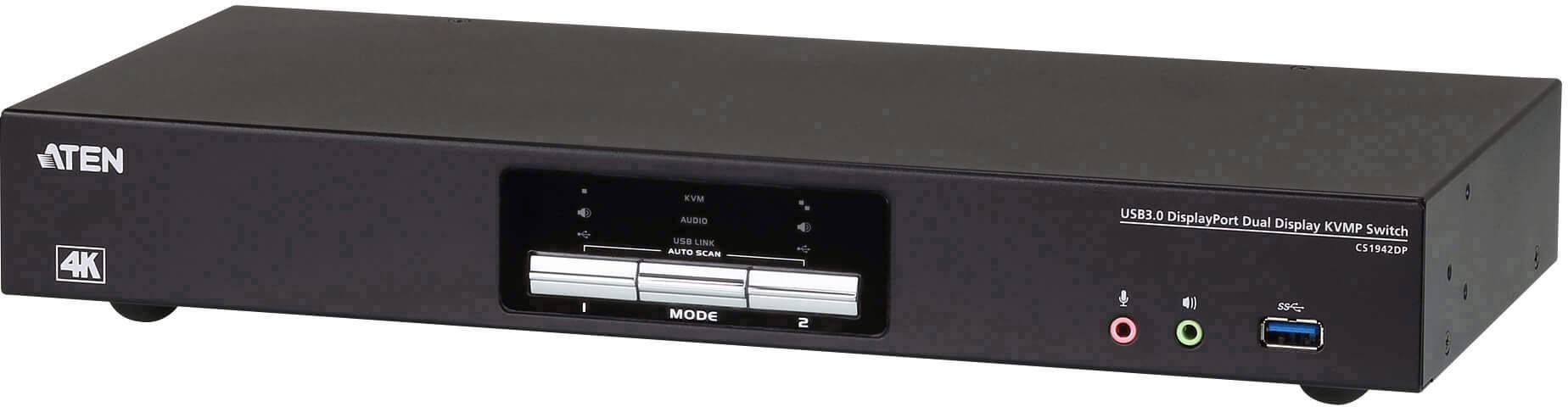 ATEN CS1942DP-AT-G KVM changeover switch DisplayPort 4096 x 2160 Pixel