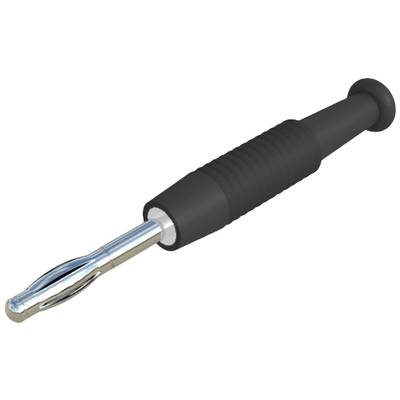 SKS Hirschmann MSTF 2 sw Straight blade plug Plug, straight Pin diameter: 2 mm Black 1 pc(s)