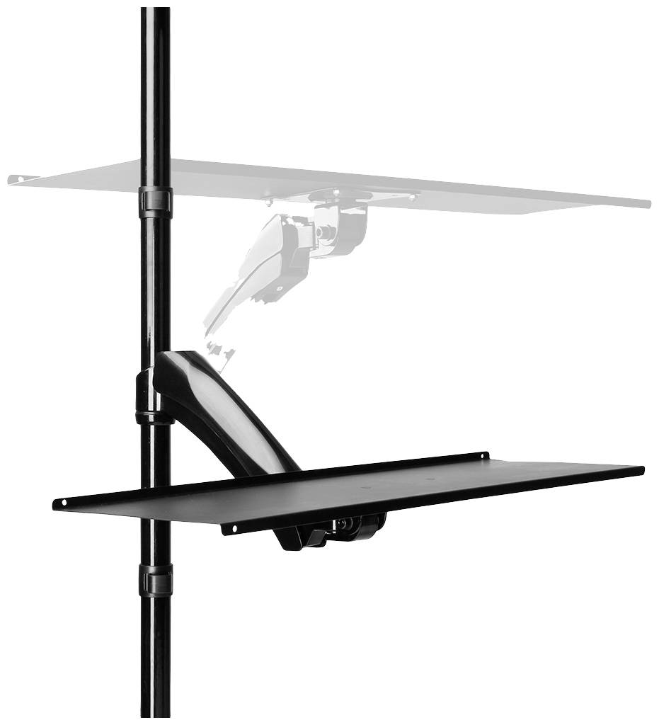Neomounts Monitor desk mount FPMA-D500KEYB 1 Display(s) 25,4 cm (10") - 68,6 cm (27") Black Height-adjustable, Keyboard -3