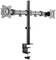 Double Monitor Arm with Clamp Mounting for Desk Installation. Suitable for attaching two monitors, offers flexible positioning.