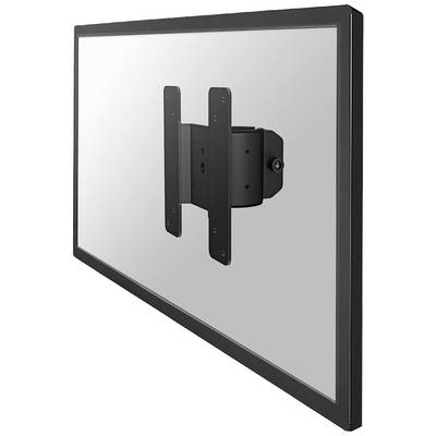 Flat screen with black mount on the back, viewed from the side.
