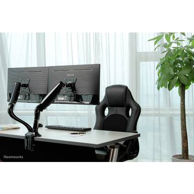Neomounts Monitor desk mount NM-D500DBLACK 2 Display(s) 25,4 cm (10") - 68,6 cm (27") Black Tiltable, Swivelling-2