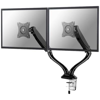 Neomounts NM-D500DBLACK 2x Monitor desk mount 25,4 cm (10") - 68,6 cm (27") Black Tiltable, Swivelling