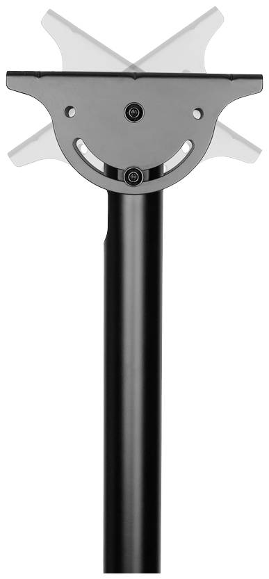 'Black/silver bicycle seat post with adjustable head, suitable for various saddle types.'