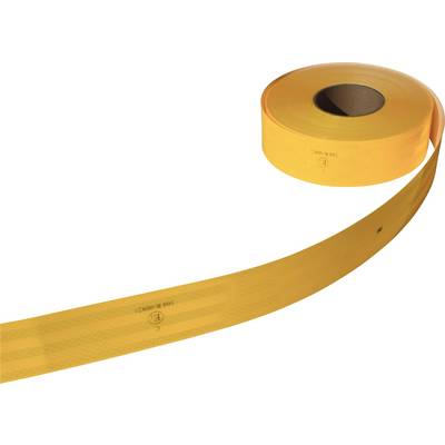 A long roll of yellow warning tape, typically used for marking or cordoning off specific areas.