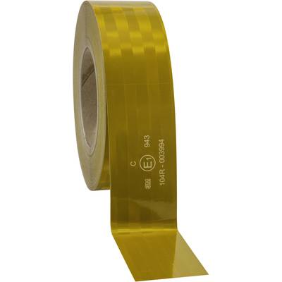 3M 943-71 743878 Microprismatic tape Yellow (reflective) 50 m (L x W) 50 m x 51 mm