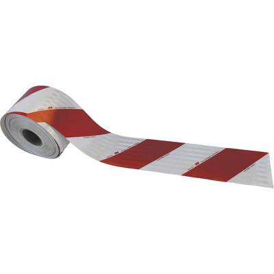 3M High Intensity Grade 3410 3410R141 Automotive hazard warning tape White (reflecting), Red (reflecting) 45.7 m (L x W)