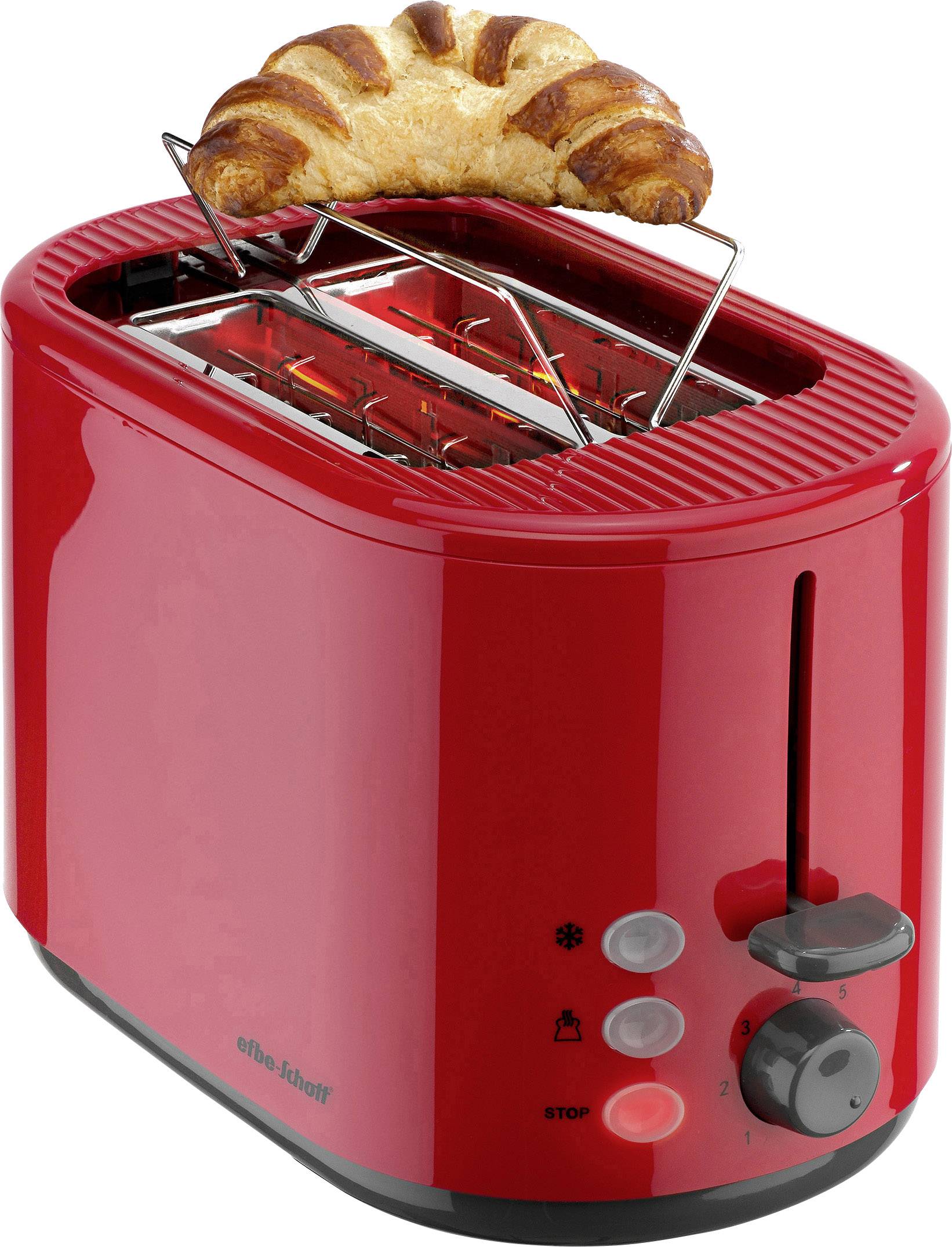 Toaster SC TO 1080.1 ROT Wasserkocher SC WK 1080.1 ROT Efbe-Schott Set rot 