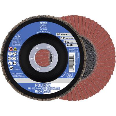 PFERD 67756115 A-Cool Sg Inox + Alu Flap disc Diameter 115 mm Bore diameter 22.23 mm  10 pc(s)