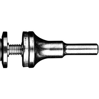 Metal bolt with thread, cylindrical forms and a knurled head, possibly part of a mechanical system.