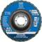 'POLIVLIES Fan Grinding Disc PVZ 125 CO-COOL 120/240 F' on a blue grinding disc with safety instruction text
