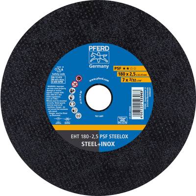 PFERD PSF STEELOX 61726122 Cutting disc (straight) 180 mm 25 pc(s) Stainless steel, Steel